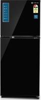 MOTOROLA 271 L Frost Free Double Door 3 Star Refrigerator  (Black Uniglass, 272JF3MTBG)