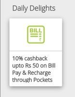 10% Upto 50 Cashback On Recharge/Bill Payment On ICICI Pocket App 