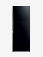 Hitachi 375L Inverter 2 Star (2020) Frost Free Double Door Refrigerator (Black, R-VG400PND8 (GBK))