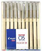Pilot O5 Roller Ball Pen Pack of 20 ( 16 Blue , 2 Black, 1 Red, 1 Green) upto 55% off starting@ rs. 360