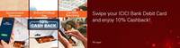 Get 10% cashback on paying school/college/govt. services via ICICI cards