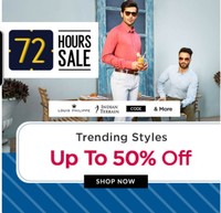 Lifestyle 72 Hours Sale Upto 50% Off + Extra 15% Off