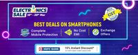 Flipkart Electronics Mobile Sale -  Extra Prepaid Off + 10% Off on HDFC Cards