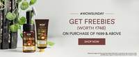 Wow Sunday Offer – Freebies On Orders Above Rs.699 (Sitewide) Worth ₹748