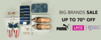 Amazon Big Brands Sale- Upto 70% Off on Top Brands Accessories, Footwear and Bags 