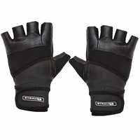 Strauss Leather Gym Gloves with Wrist Wrap, (Medium) 84% off starting @ rs. 156
