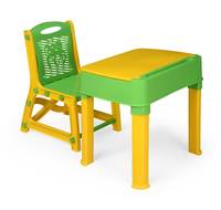 Nilkamal Apple Junior's Study Set (Green and Yellow)