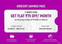 Grocery Savings Pass @ ₹1 (Select Users)