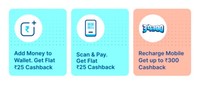 Paytm New User : Get Flat 25 On Add money| Get 25 On Scan & Pay | Get Upto 300 On Recharge
