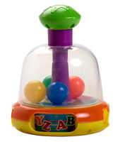 Luvlap Colorful Push and Spin Fun Rattle Toy for Baby, Multicolor