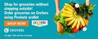 Get 10% Discount upto 300₹ on Grofers Orders using ICICI Pockets Card Every Thursday