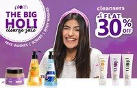 Plum goodness Big Holi Clearance Sale Flat 30% Off + Extra 15% Off + 5% Off on Prepaid
