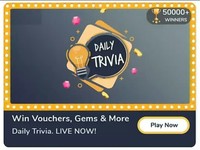 Flipkart Daily Trivia Quiz Answers for 19th Mar'21 – Win 25-100 Gems