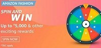 Amazon Fashion Spin And Win Up To ₹5000 & Other Exciting Rewards*