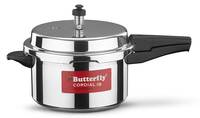 Butterfly Cordial Induction Base Aluminium Pressure Cooker, 5 litres, Silver