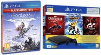 PS4 1TB Slim Bundled with Spider-Man, GTaSport, Ratchet & Clank And PSN 3Month&Horizon: Zero Dawn - Complete Edition (PS4)


