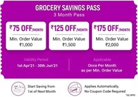 Grocery Savings Passes @ ₹1