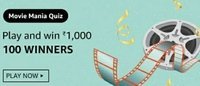 Amazon Movie Mania Quiz Answer And Win ₹1000(100 winners) 