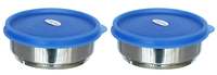 Princeware Dura Fresh Stainless Steel Container Set, 500ml, Set of 2, Silver

