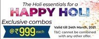 The Man Company Happy Holi Sale Combos at 999