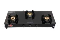 Surya Flame 3B Black Beauty GT MS NA 3 Burner Regular Black Gas Stove , ISI Certified