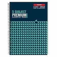 Luxor 5 Subject Spiral Premium Exercise Notebook, Single Ruled - (21cm x 29.7cm), 250 Pages @88.