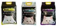 Best Clean Each Flavors Ball Shaped Dust Free Cat Litter, 5kg Each (Original, Lavender & Lemon)