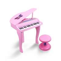 SAMZHE 37 Keys Electronic Symphonic Piano Keyboard for Kids with Mp3 Plug-in (Pink)