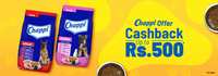 Buy Chappi and get upto 500/- cash back