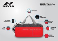 NIVIA Beast-3 Gym Bag  (Multicolor, Kit Bag)