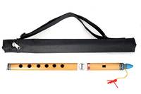 JUAREZ Bansi 14 inch Flute Bansuri, Kanha Murli B Scale, Indian Assamese Premium Bamboo with Case