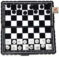 Vibgyor Vibes Folding Pocket Magnetic Chess Board (Multicolor)