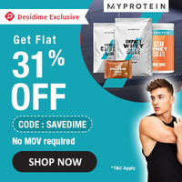 Dd Exclusive- Get Flat 31% off on MyProtein Products