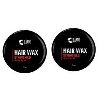 Beardo Hair Wax Strong Hold Crystal Gel Wax (2 x 75g)