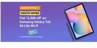 Prime Youth Offer -  Rs.5000 Off on Samsung Galaxy Tab S6 Lite & Rs.3000 Off On Samsung Galaxy Tab A7 Wifi