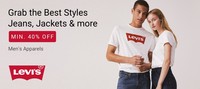 LEVI'S Mens Apparels | Min 40% off | Jeans, Jackets & more