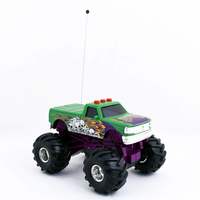 New Ray Monster Truck W/ Try Me Sounds, 1:32 Scale, R/C (Green)