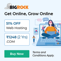 BigRock Get Online Grown Online Sale-  51% Off Web Hosting + 40% OFF Google Workspace