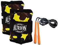 Aurion Wrist Ankle Weights Resistance Strength Training Exercise Bracelets Straps Gym with Skipping Rope