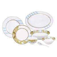 BERGNER Fuse Blue 33 Pcs Dinner Set, Multi Color flat 58% off starting @ ₹7599