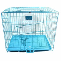  Double Door Folding Metal Dog Cage with Paw Protector