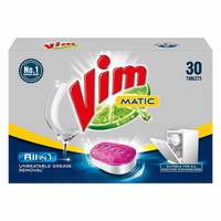 VIM Matic Dishwash All In One Tablets, 30 Tablets