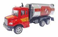 Popsugar Pull Back Fire Engine Truck Die cast with Plastic Carriage, Multicolor