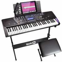 RockJam RJ561 61-Keys Electronic Keyboard SuperKit (Black)