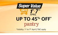 Amazon Super Value Days - Get Up to 45% Off + 10% Off On SBI Credit Cards  [Last Day ]