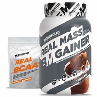 Bigmuscles Nutrition Real Mass Gainer [1Kg, Chocolate] 