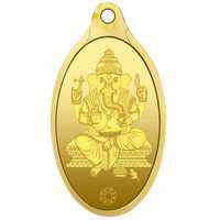 Lowest Price Ever - Muthoot Gold Bullion Corporation 24k (999.9) Yellow Ganesha for ₹12,890 