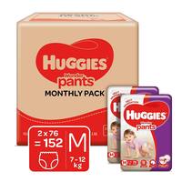 Huggies Wonder Pants, Monthly Box Pack Diapers, Medium Size, 152 Count