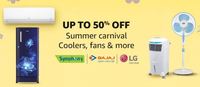 Summer Carnival Up To 50% Off Coolers, Fans & More + Up to 25% off + Additional Discount with Coupons On Some