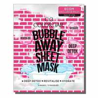 Colorbar Cosmetics Bubble Away Sheet Mask, 28 g (Pack of 5)